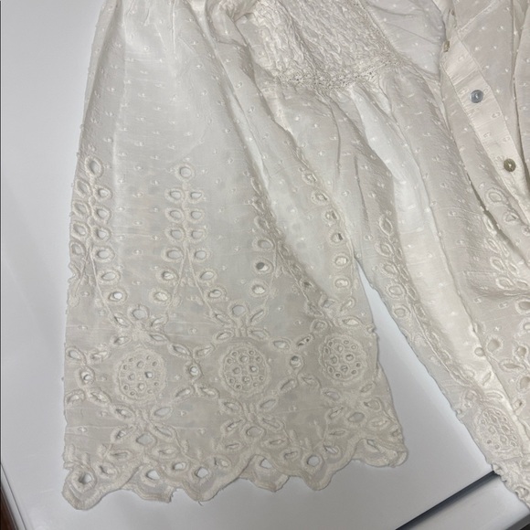 Sundance White Eyelet Blouse - Picture 4 of 8